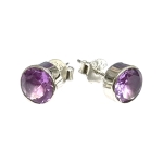 Обици Аметист със Сребро 925
