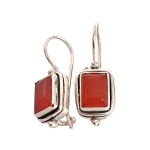 Обици Карнеол със Сребро 925