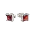 Обици Гранат със Сребро 925