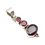 Медальон Гранат със Сребро 925