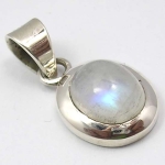 Медальон Лунен Камък със Сребро 925
