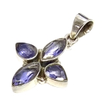 Медальон Воден Сапфир, Йолит със Сребро 925