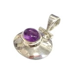 Медальон Аметист със Сребро 925