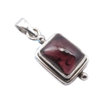 Медальон Гранат със Сребро 925