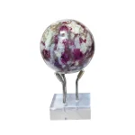 Топка от Червен Турмалин - Рубелит в Пегматит