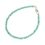 Гривна Фасетиран Амазонит Топче 3,5 мм със Сребро 925