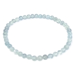 Гривна Полупрозрачен Аквамарин Топче 5 мм