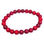 Гривна Червен Корал Топче 8 мм