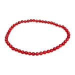 Гривна Червен Корал Топче 4 мм