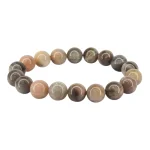 Гривна "Черен" Лунен Камък Топче 10,5 мм