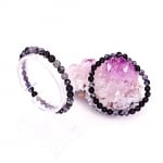 Гривни Снежинков Обсидиан 