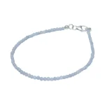 Гривна Фасетиран Ангелит Топче 2 мм със Сребро 925