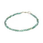 Гривна Фасетиран Син Топаз Топче 3 мм със Сребро 925