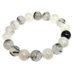 Гривна Турмалин в Кварц, "Стрелите на Амур" Топче 10 мм