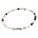 Гривна Турмалин в Кварц, "Стрелите на Амур" Топче 4 мм