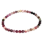 Гривна Светъл Цветен Турмалин Топче 5 мм