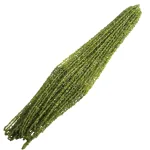 Наниз Чипс Тъмнозелен Перидот, Оливин, Хризолит 80 см 