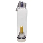 Бутилка за Зареждане на Вода с Кристал Оранжев Авантюрин