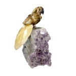 Фигурка на Папагал от полускъпоценни камъни - Оникс, Арагонит, Доломит, Планински Кристал, Аметист, Ахат