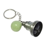 Фън Шуй Месингови Камбанки с Нефрит - Камъкът носещ дълголетие