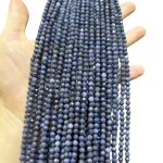 Наниз Сапфир Фасетирано Топче 4 мм