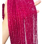 Наниз Рубин Фасетирано Топче 4 мм