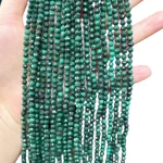 Наниз Естествен Малахит Фасетирано Топче 4 мм