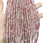 Наниз Родонит Фасетирано Топче 4 мм