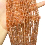 Наниз Слънчев Камък Фасетирано Топче 4 мм