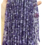 Наниз Аметист Фасетирано Топче 4 мм