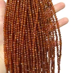 Наниз Гранат Хесонит Фасетирано Топче 4 мм