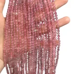 Наниз Ягодов Кварц Фасетирано Топче 4 мм