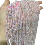 Наниз Кунцит Фасетирано Топче 4 мм