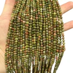 Наниз Унакит Фасетирано Топче 4 мм