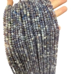 Наниз Йолит, Воден Сапфир Фасетирано Топче 4 мм