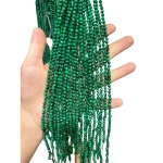 Наниз Пресован Малахит Фасетирано Топче 4 мм