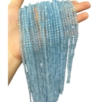 Наниз Син Топаз Фасетирано Топче 4 мм