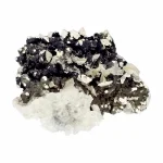 Калцитова Друза с две Генерации Калцит, Анкерит, Манганови минерали, Кварц