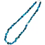 Колие Син Апатит със Сребро 925