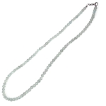 Колие Прозрачен Аквамарин Топче 6,5 мм със Сребро 925