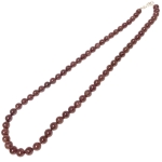 Колие Гранат Алмандин Топче 6 мм със Сребро 925