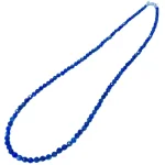 Колие Фасетиран Лазурит Топче 3,3 мм със Сребро 925