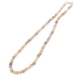 Колие Розов Перуански Опал Топче 4 мм със Сребро 925