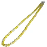 Колие Жълта Рейнбоу Аура Аква Кварц Гланц Топче 6 мм