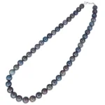 Колие Флуоресциращ Рубин в Сапфир Топче 8,5 мм със Сребро 925