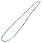 Колие Фасетиран Син Топаз Топче 3 мм със Сребро 925