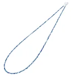 Колие Фасетиран Азурит 2,4 мм със Сребро 925