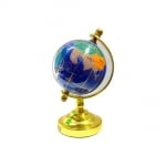 Глобус от полускъпоценни минерали - Модел 2