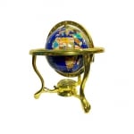Глобус от полускъпоценни минерали - Модел 6