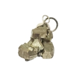 Кожичка с черен цвят и карабинка 45 см